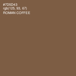 #7D5D43 - Roman Coffee Color Image